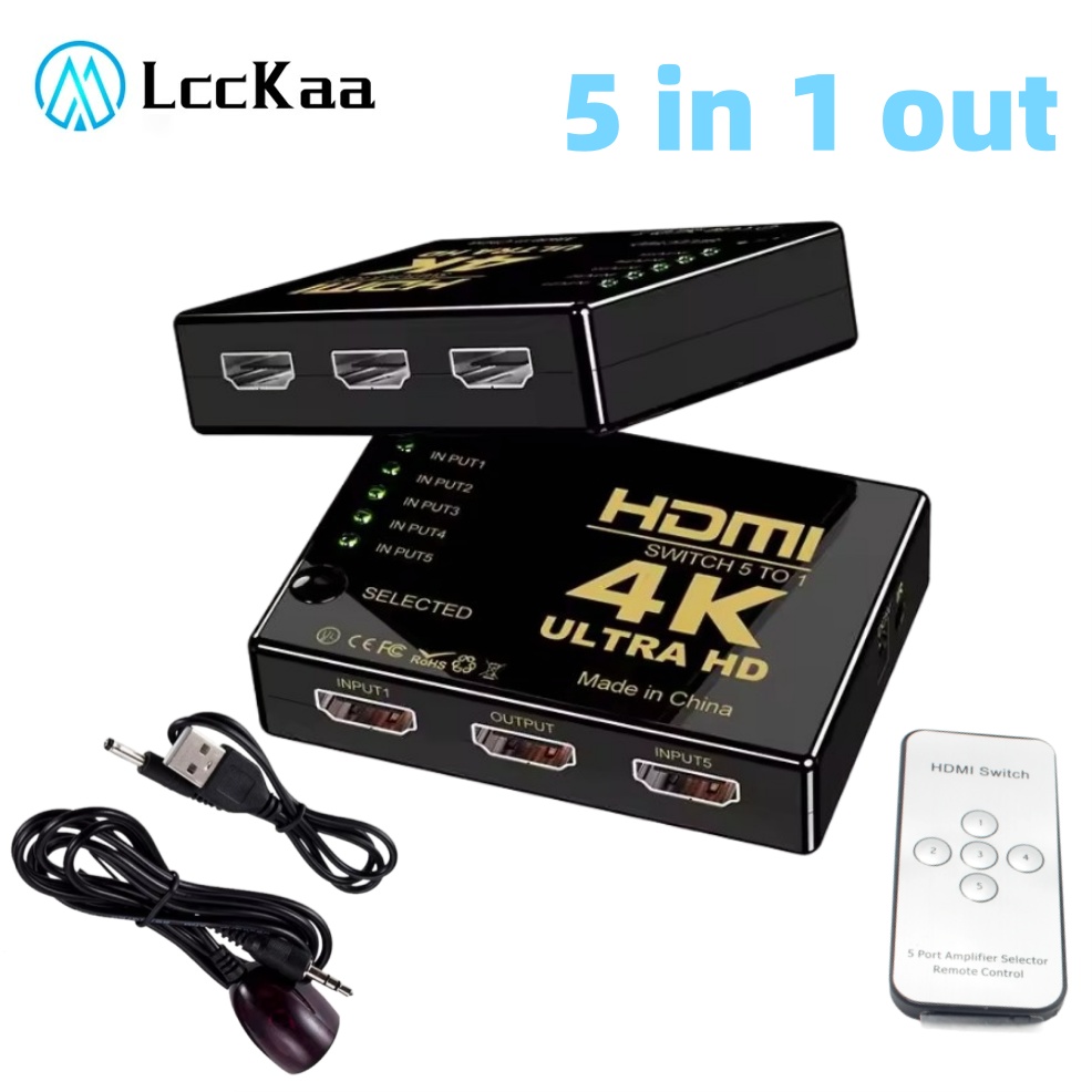 Esports Gaming Controller - 5x1 HDMI-Schalter HD 4K Video-Umschalter mit