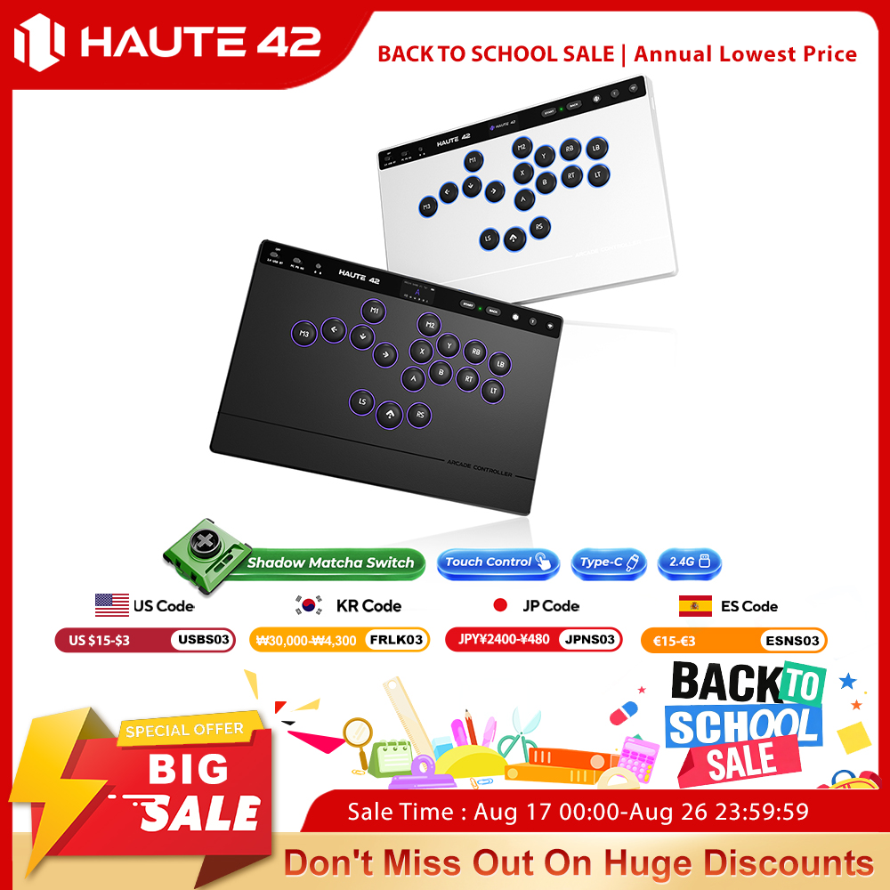 Esports Gaming Controller - Haute42 W-P1 Tri-Mode 2.4G Kabelloser Touchscreen-Controller