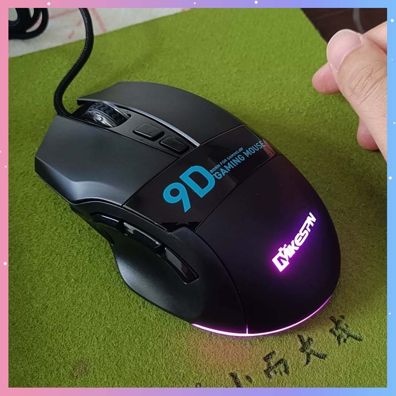Esports Gaming - X10 Kabelgebundene Gaming-Makromaus mit 9 Tasten,