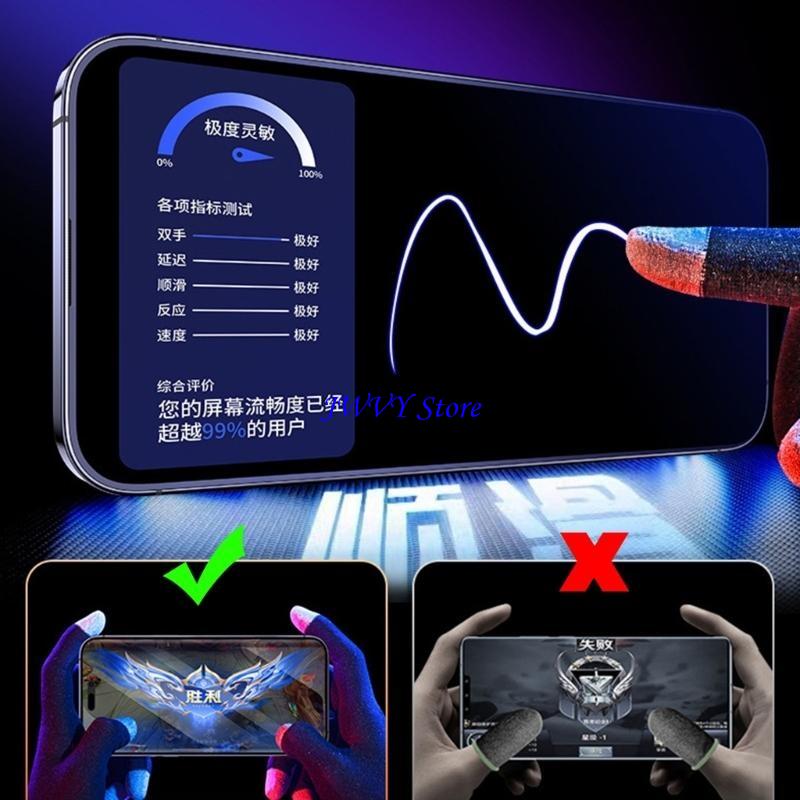 Esports Gaming Finger Sleeve - 573A Atmungsaktive Game-Controller, kratzfest, empfindliche Touch-Gaming-Fingerhülle,