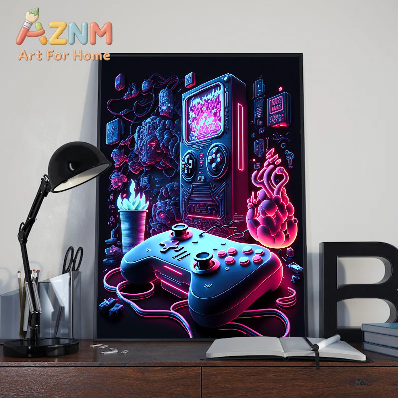 Modernes Neon-Pop Cool Gaming  – Esports Gaming Bewertung und Preis