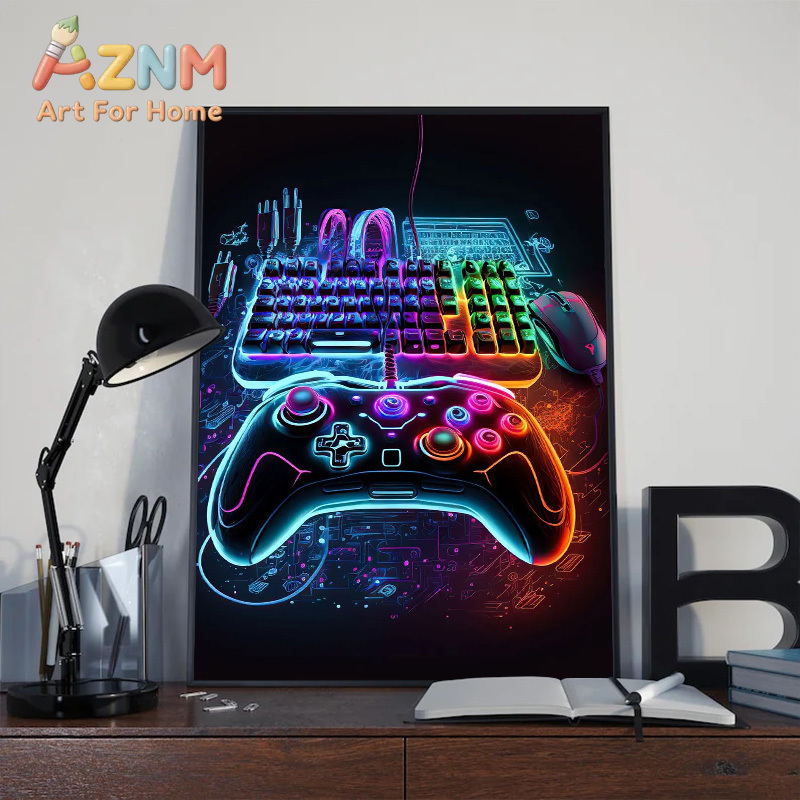 Modernes Neon-Pop Cool Gaming  – Esports Gaming Bewertung und Preis