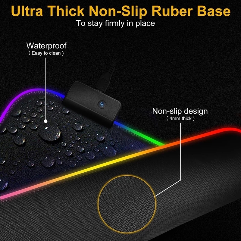 LED-Licht-Mauspad, RGB-Tastatu – Esports Gaming Table Bewertung und Preis