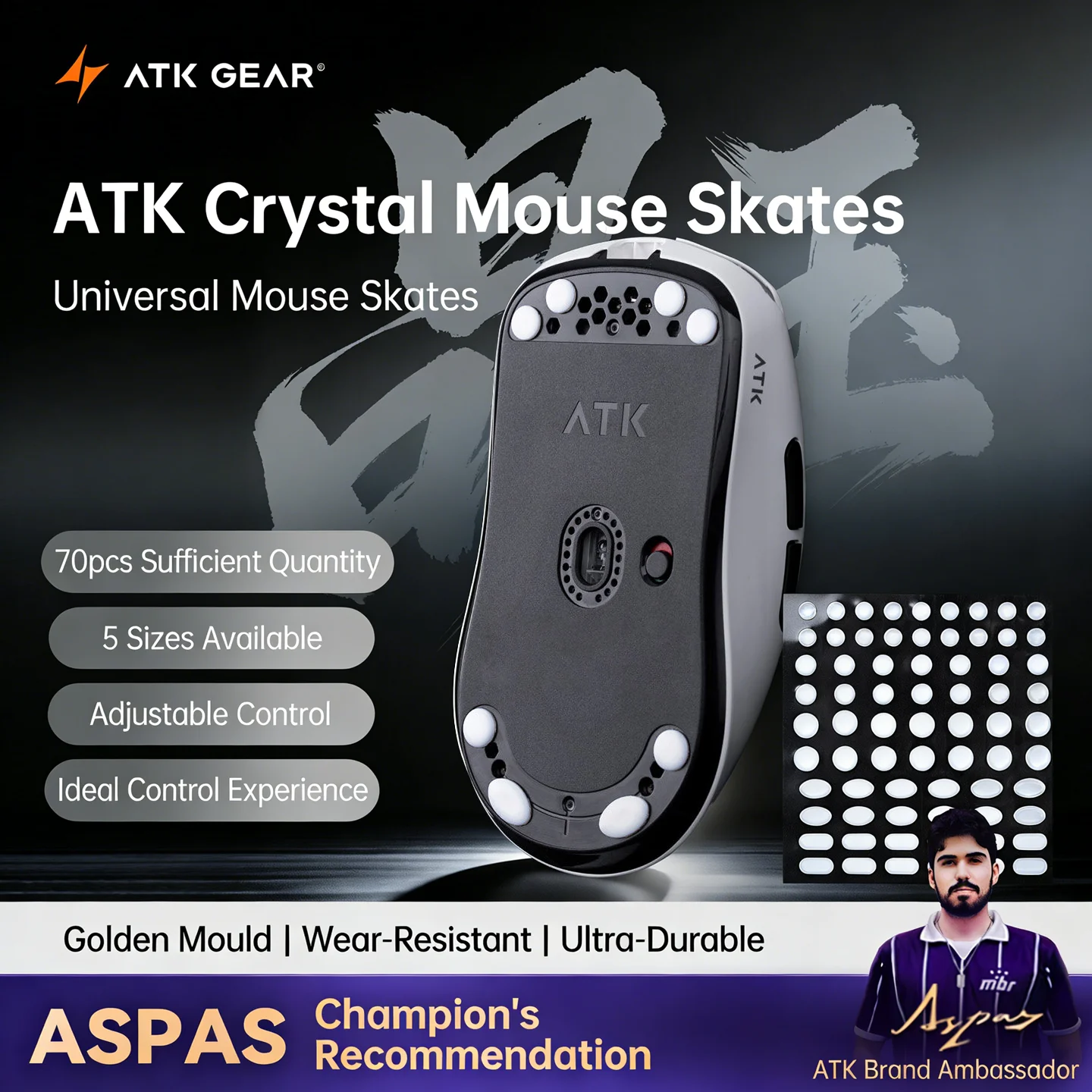ATK Crystal Jade Maus-Gleitpad – Esports Gaming Pcs Bewertung und Preis
