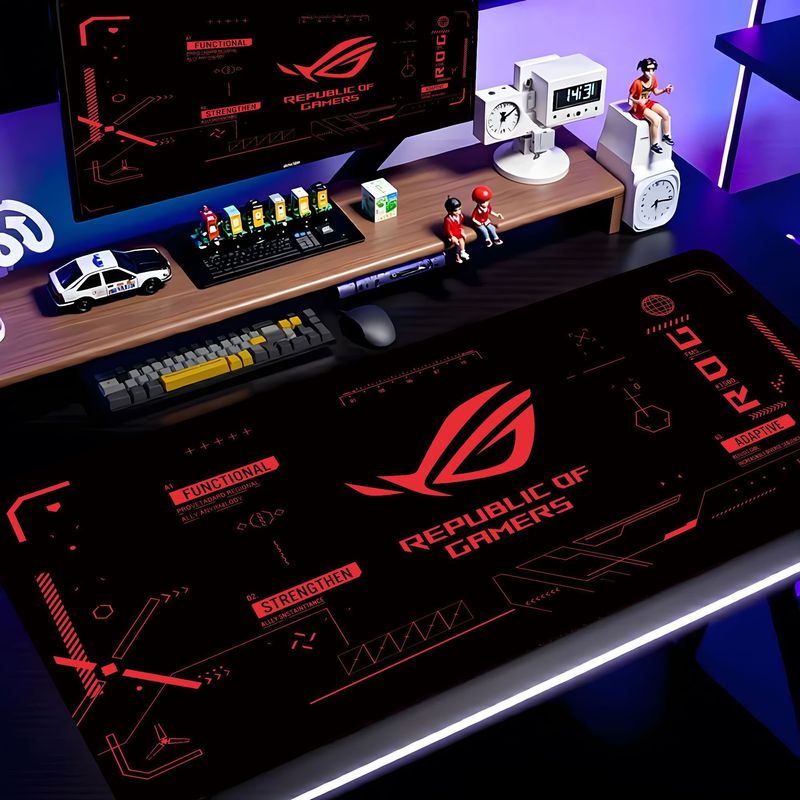 VIKAMA Schwarz-Rosa ROG Tech C – Esports Gaming Logos Bewertung und Preis